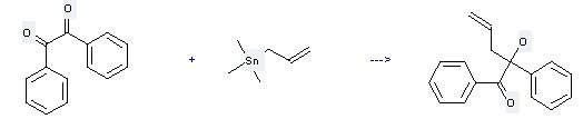 Benzil can be used to produce 2-hydroxy-1,2-diphenyl-pent-4-en-1-one at the ambient temperature